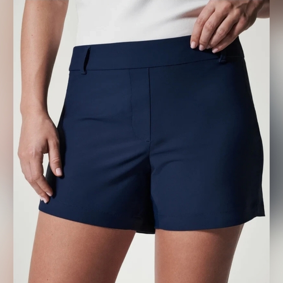 Women's Spanx Sunshine Pull-on Shorts, Navy, Medium, Pre-owned - Picture 3 of 10